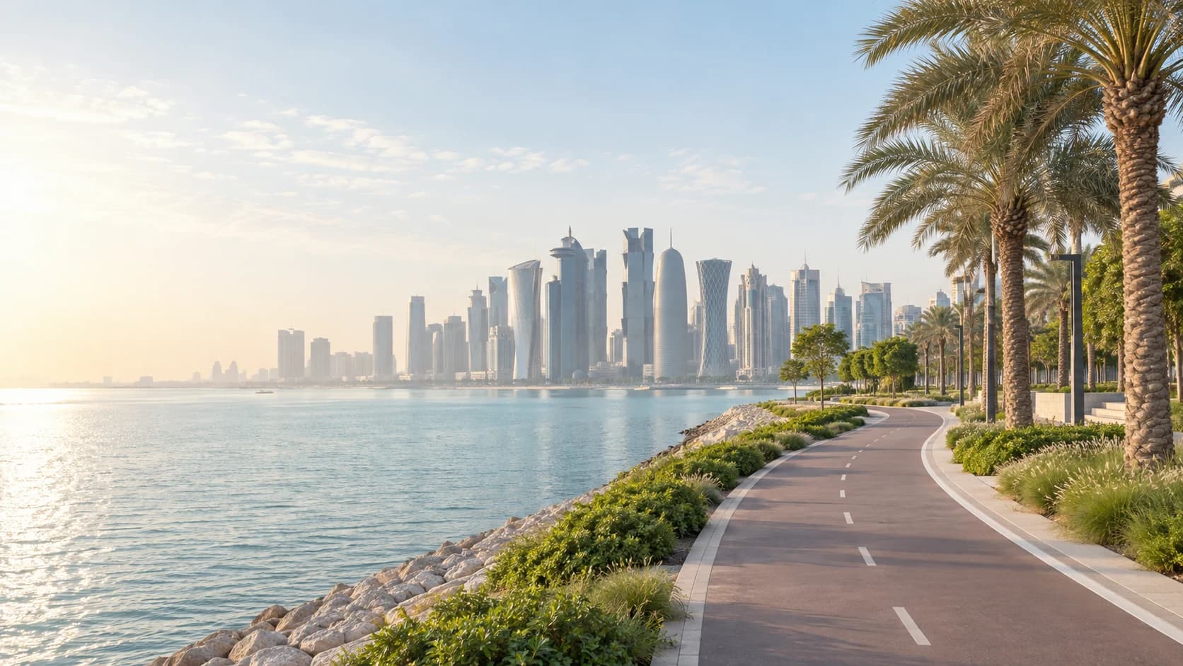 Doha waterfront park concept